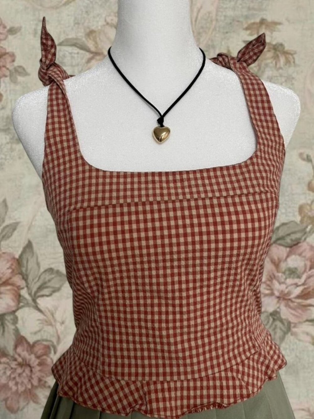 Zara Women's Red and Orange Crop-top